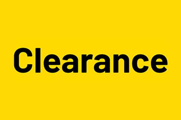Clearance. Grab a bargain while stocks last! 100s of lines included!